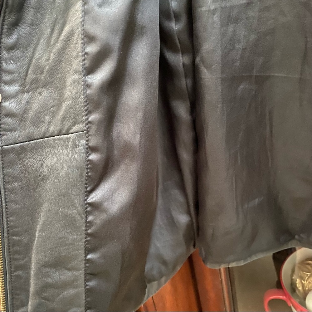 Leather Elements Black Soft Leather Jacket Size L… - image 3